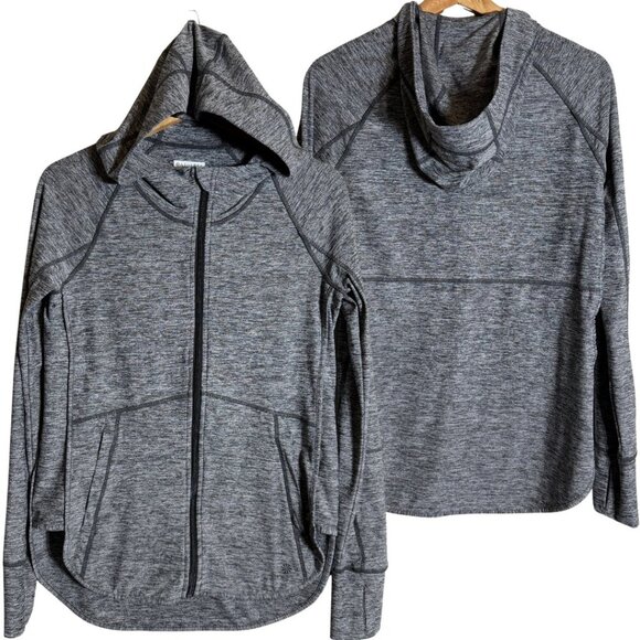 NWOT Athleta Pacifica Baja UPF Jacket Women's XS Gray Full Zip Hooded Activewear - Picture 3 of 16